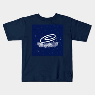 paperclip, office, stationery, secretarial work, fastening, technology, light, universe, cosmos, galaxy, shine, concept, illustration Kids T-Shirt